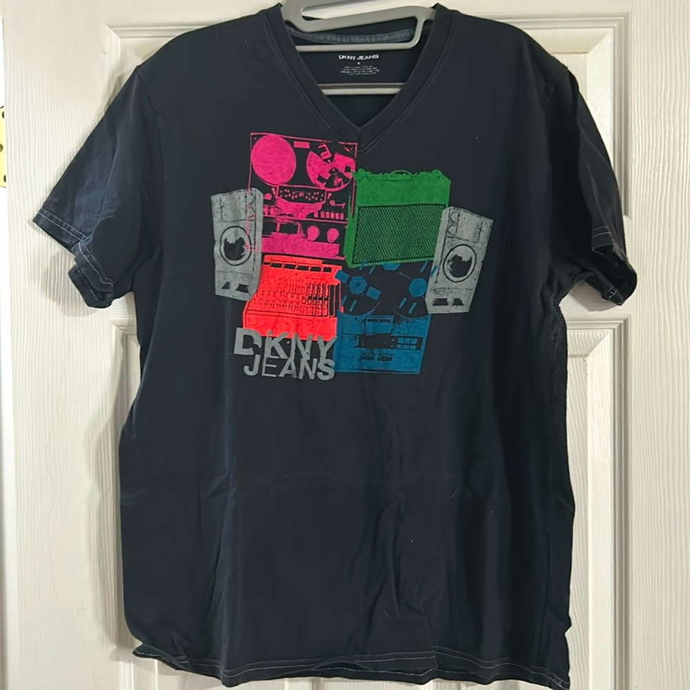DKNY size medium black and neon vintage